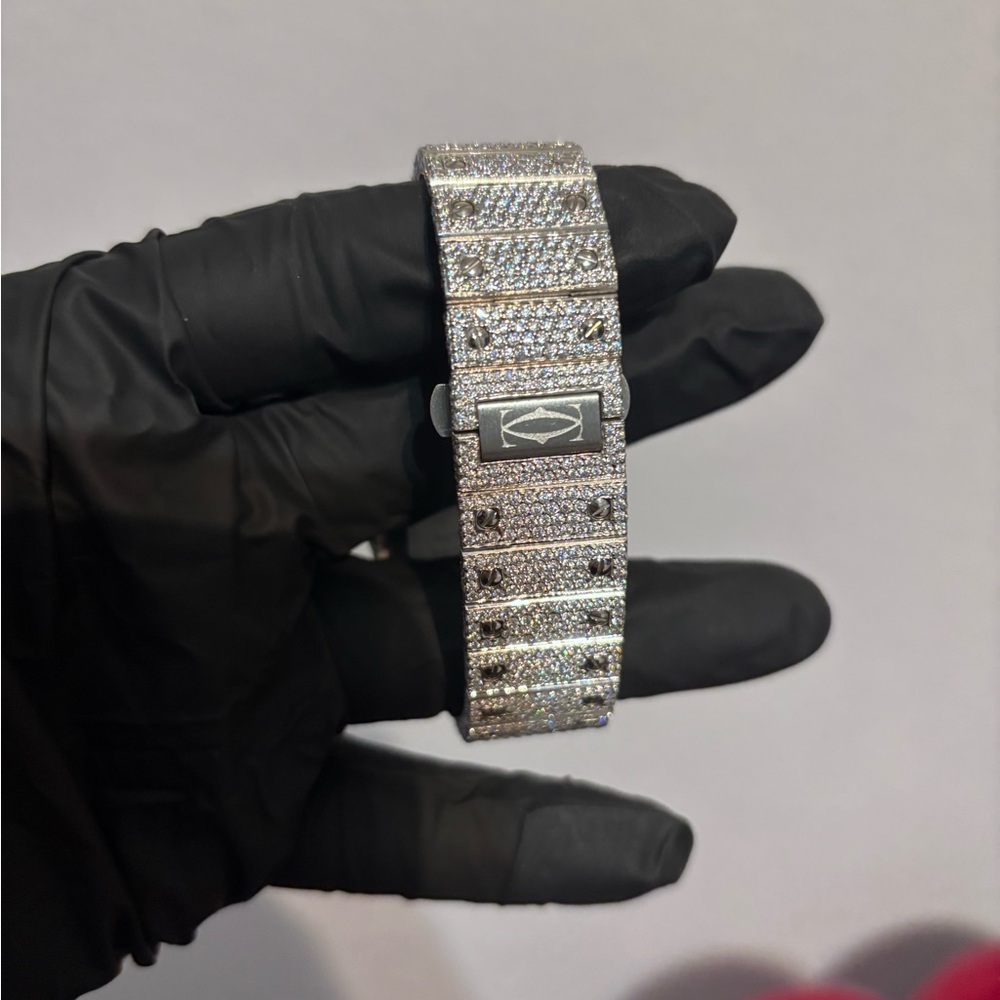 Silver Rhinestone Square Watch - Picture 6 of 9